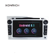 2 Din Android 8,1 Автомобильный мультимедийный плеер для Opel Astra H Vectra C Zafira b Corsa C D G Meriva Vivaro gps навигации радио DVD