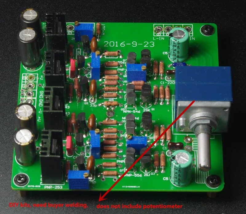 Классическая полная симметричная схема A1145 2SA1145/C2705 2SC2705+ C1815+ MJE243/MJE253 полностью симметричная Плата усилителя предусилителя