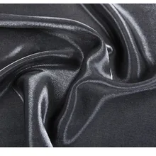 CF551 однотонные блестящие темно-серые плотные шелковые атласные Тенсел хлопок льняная ткань Цветная глазурь модная ткань для женского платья юбка