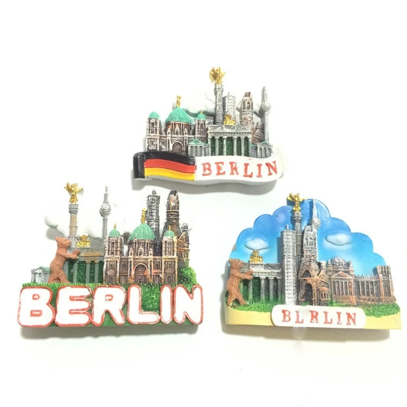 Berlin Famous City Fridge Magnet Collectable Design Germany Souvenir TV Tower 