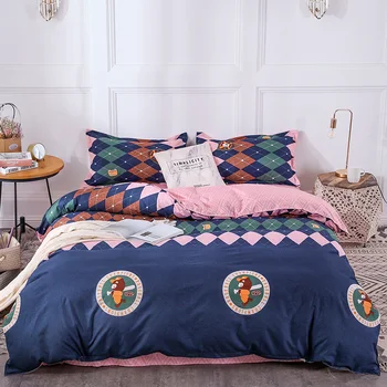

Cartoon Bedding Sets luxury Bedclothes twin full queen king Quilt Cover pink bed Flat Sheet Pillow Cases kids duvet cover sets