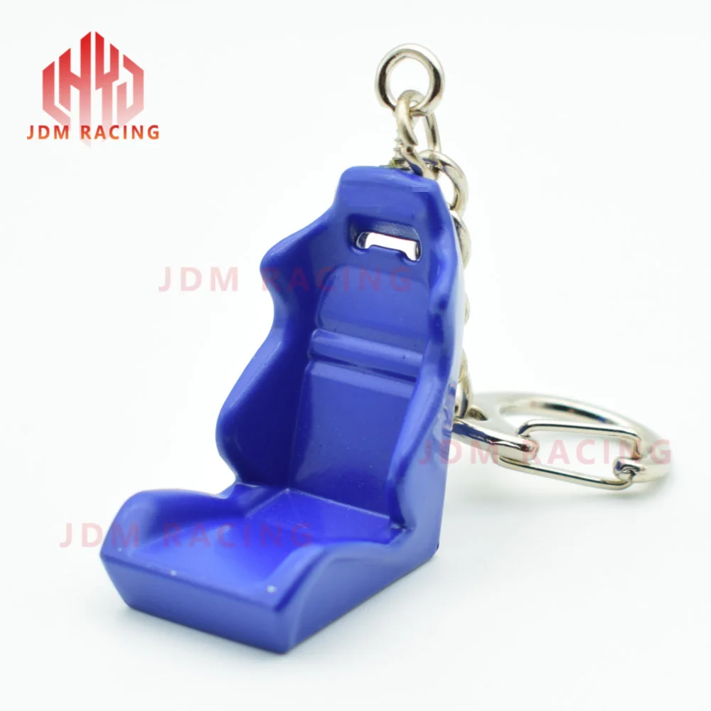 Горячий цинк металл авто брелок автомобильные аксессуары кресло модифицированный ключ цепь JDM турбо брелок тюнинг, Гонки сиденье брелок для гонщиков - Название цвета: Racing Chair Seat