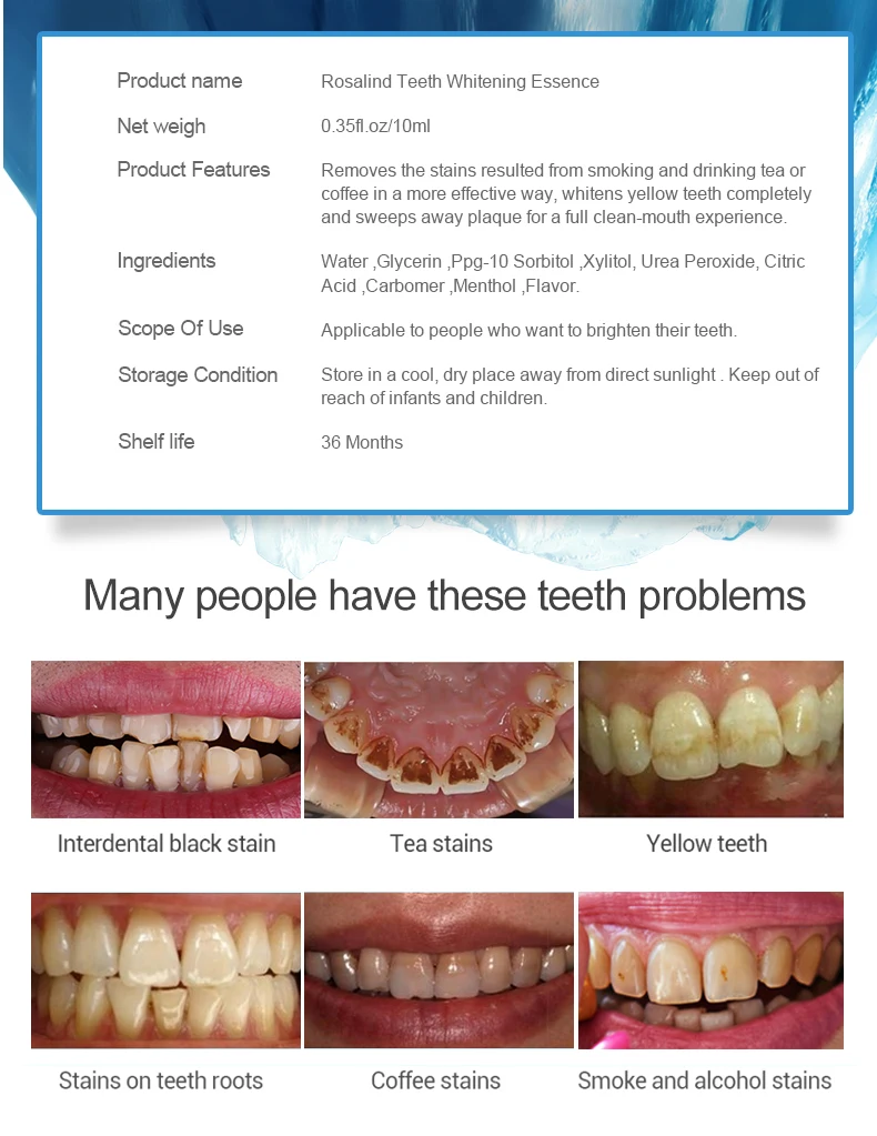 10 мл зубной материал отбеливание зубов эссенция гигиена полости рта Очищающая сыворотка отбеливание зубов инструменты белый гель Уход за