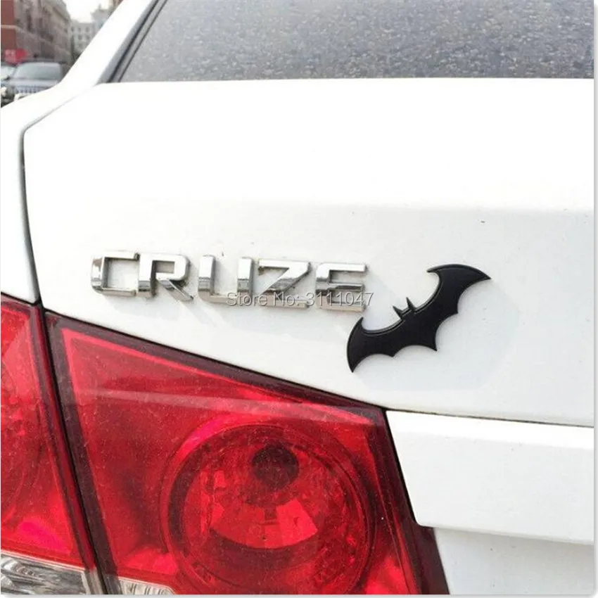 

3D Car Stickers Cool Metal Bat Auto Logo Sticker FOR range rover evoque skoda fabia e46 kia sportage 2017 nissan peugeot 207
