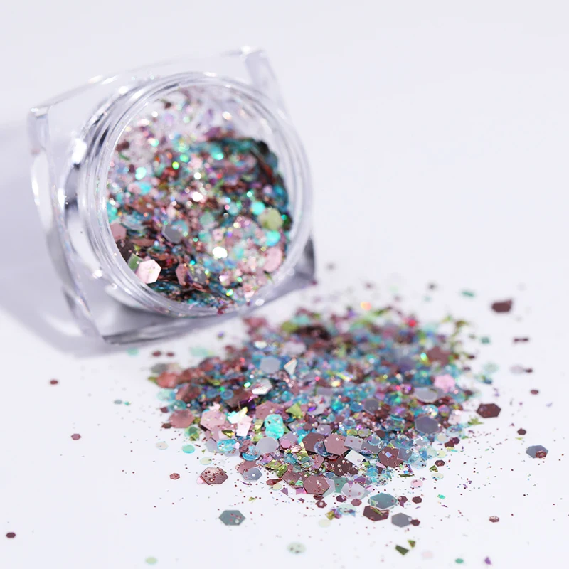 

Glitter Nail Sequins Shining Colorful Sparkly Irregular 3D Nail Art Manicure Decoration Manicure DIY Design