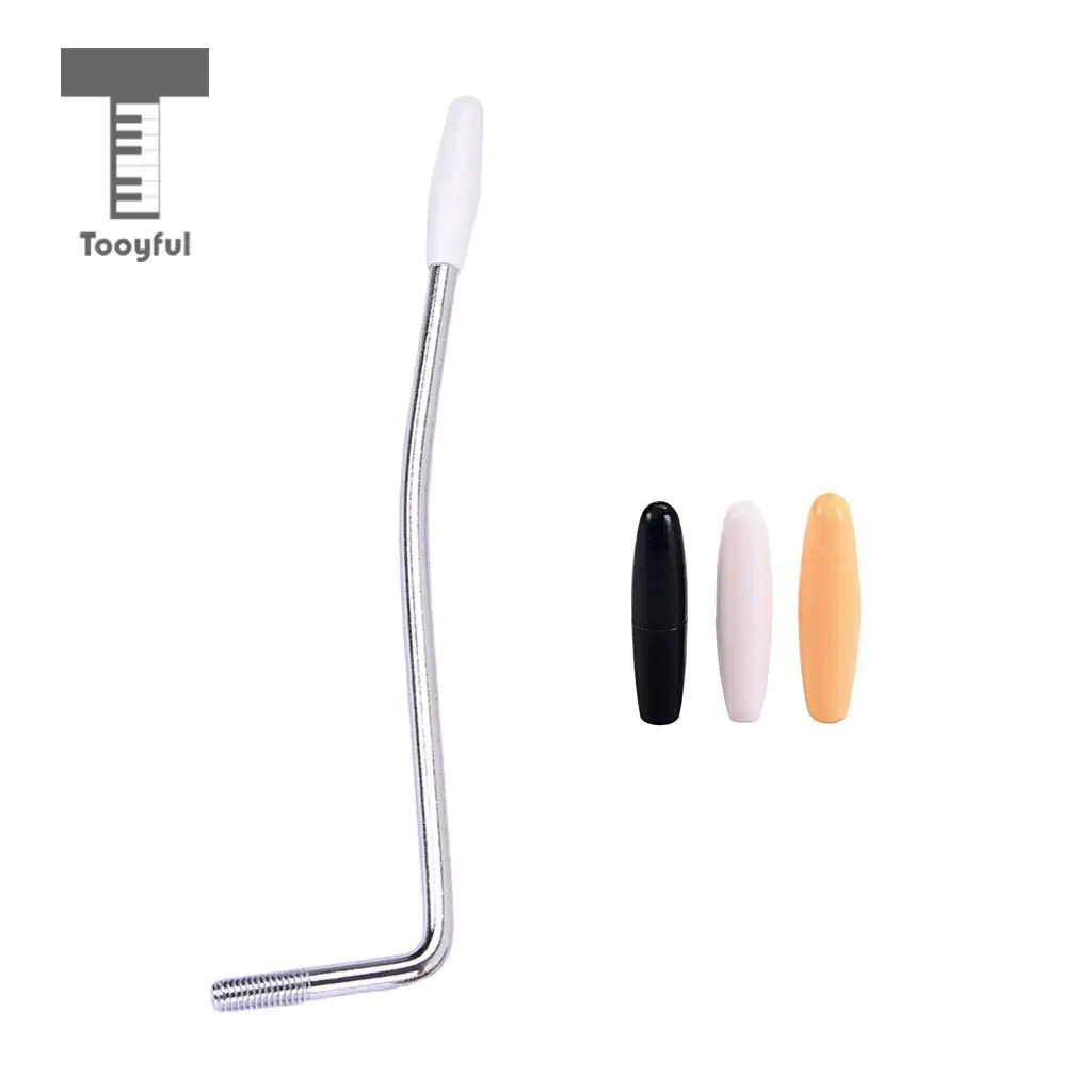 Replacement 5mm Thread Tremolo Arm Whammy Bar with 3pcs Tips for Strat ST Standard Guitar