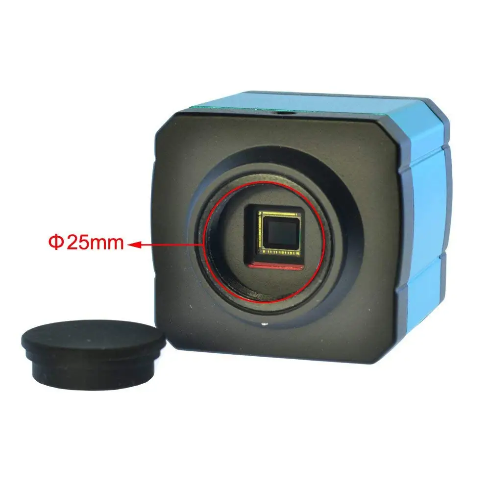  Microscope Camera 14MP 2K HDMI 1080P USB Digital Industry Video Inspection Microscope Camera Set TF