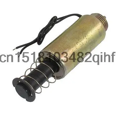 

DC 24V 1.2A 18mm Stroke 0.3kg Force Push Type Tubular Solenoid Electromagnet