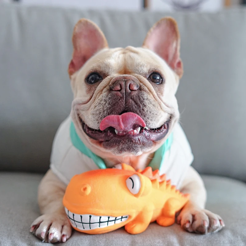 

[MPK Store] Fat Crocodile Dog Toy in 3 Colors, Squeaking Toy for Dogs, Puppies, Bite It and It Squeaks!