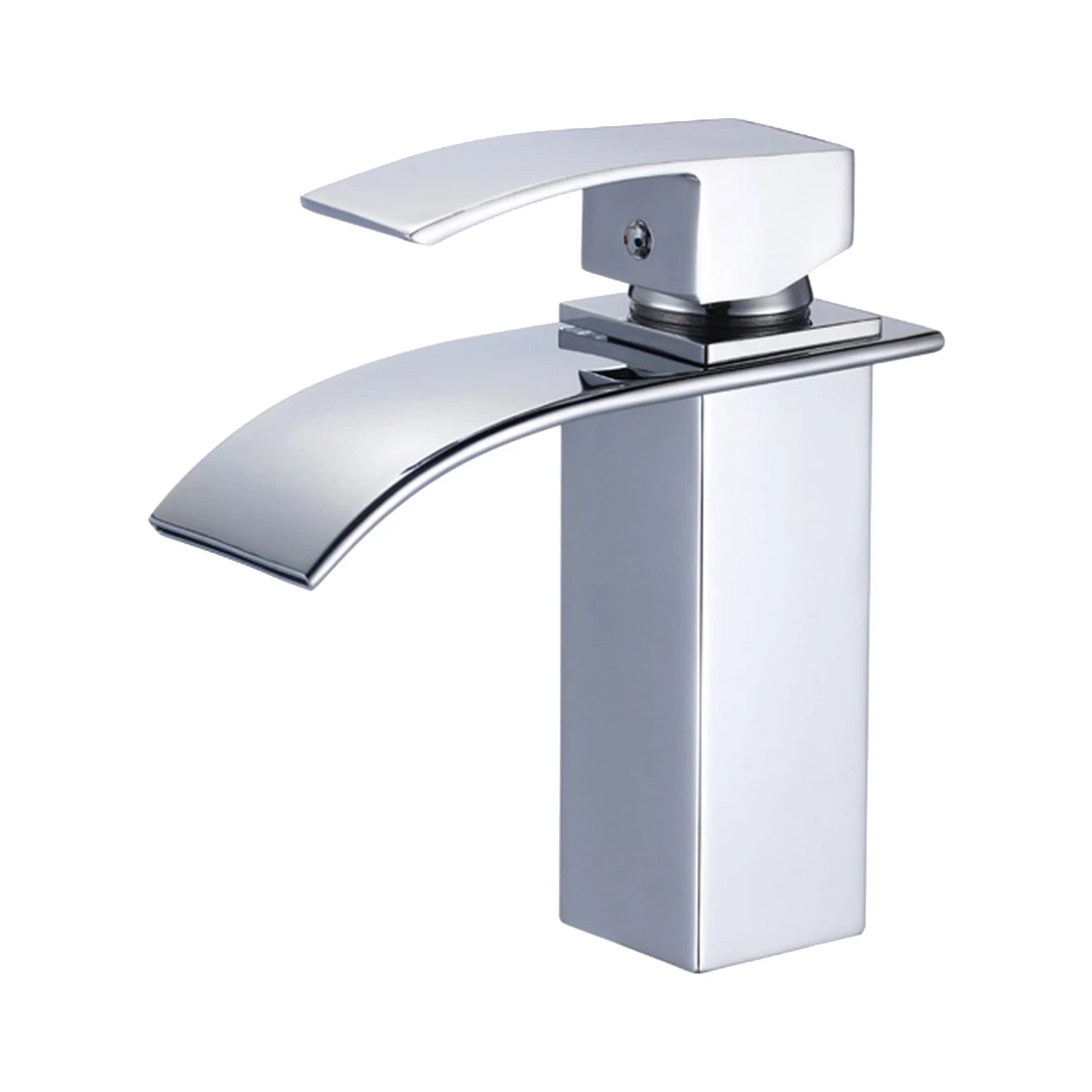 

Water faucet kitchen water tap Bathroom faucet chrome wash basin faucet single-handed waterfall 1-pack