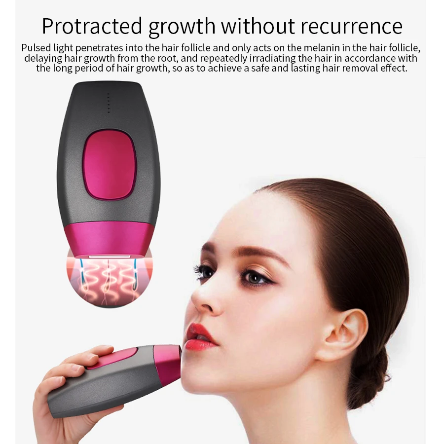 Koop IPL ontharing epilator Facial Permanente Ontharing Apparaat voor Hele Lichaam pijnloos Laser Hair Remover vrouw 600000 Knippert