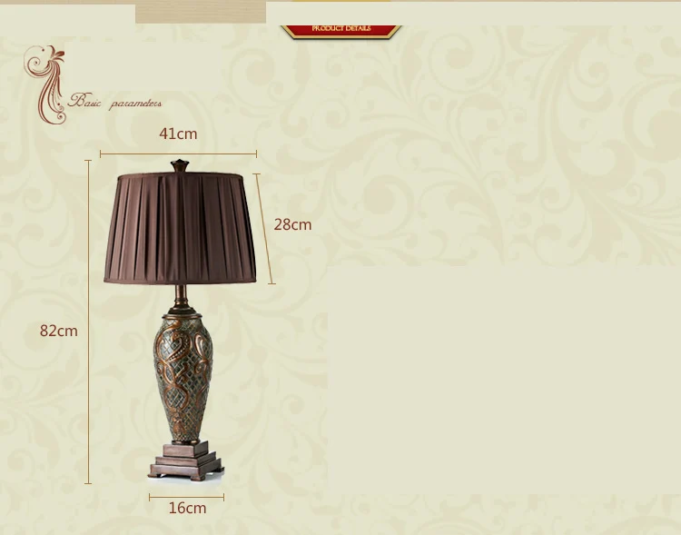 Настольная лампа в стиле ретро для спальни, роскошный тканевый абажур, украшение для гостиной, абажур, настольная лампа для спальни, Lamparas De Mesa