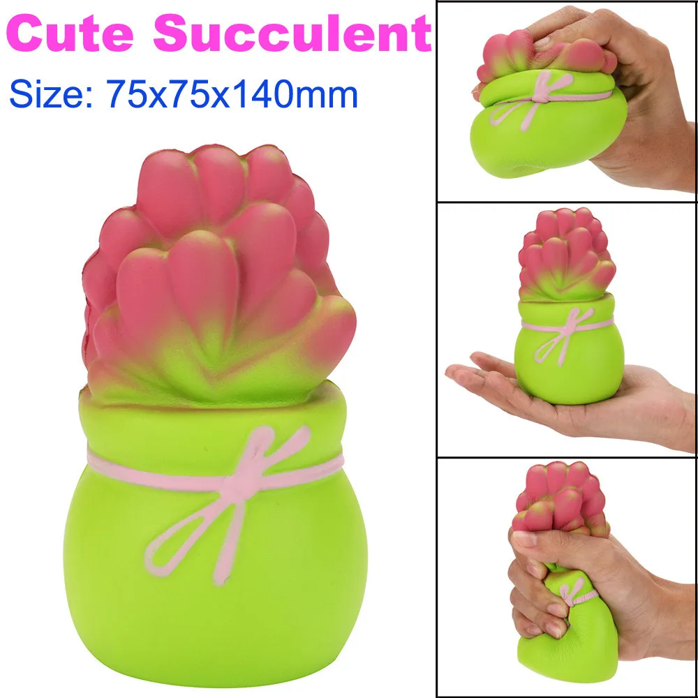 High Quality Cute Succulent Squishy Slow Rising Cream Scented Toys dropshiping