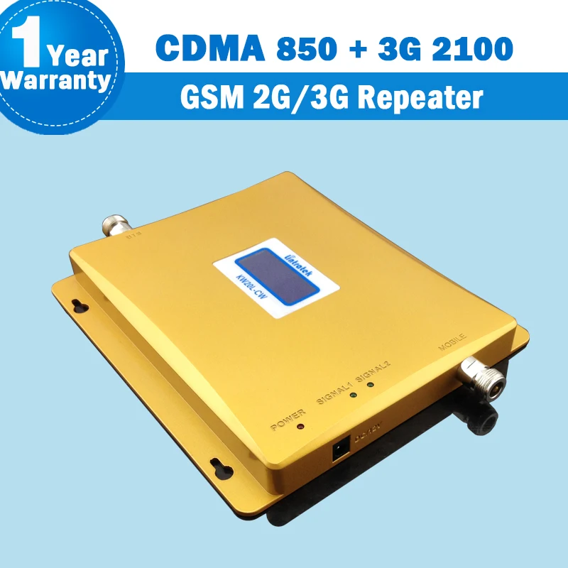 

2019 Lintratek 2g 3g Repeater CDMA 850 UMTS 3G 2100 Dual Band Amplifier Mobile Phone Signal Booster Cellular GSM 2G Repeater S05