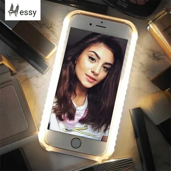 

Luxury Luminous Phone Case for Samsung S6 S7 Edge Perfect Selfie Light Up Glowing Case Cover for Samsung S8 S9 Plus Phone Cover