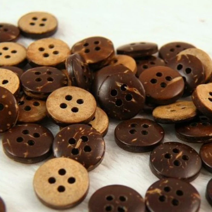 

9/10/11.5/12.5/14-38mm Coconut Buttons 2/4 holes for Suit coat sweater casual dress handmade Gift Box Craft DIY favor Sewing 1