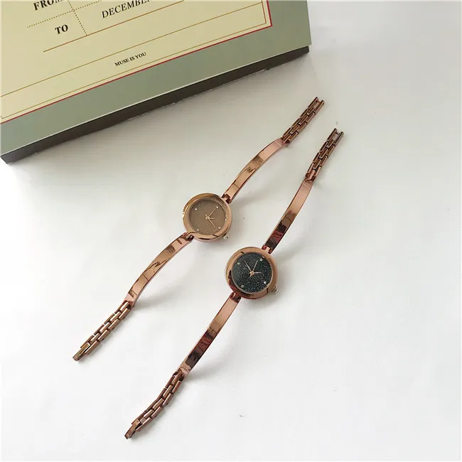 Роскошные женские часы-браслет для женщин модные звездное небо Metel браслет часы элегантные маленькие женские кварцевые наручные часы