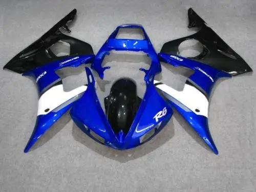 

Injection mold Fairing kit for YAMAHA YZFR6 03 04 05 YZF R6 2003 2004 2005 YZF600 Blue white black Fairings Bodywork+7gifts YG11