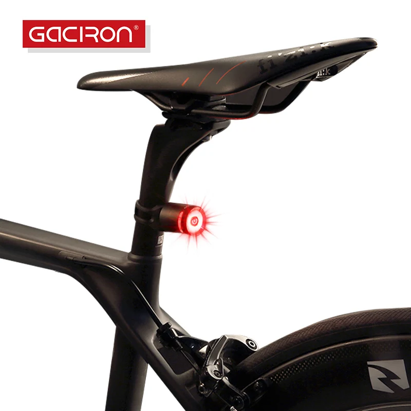 Gaciron велосипед задний фонарь Водонепроницаемый для верховой езды задний фонарь светодиодный USB Перезаряжаемые Road Велоспорт свет хвост-лампы Велосипедные фары Интимные аксессуары