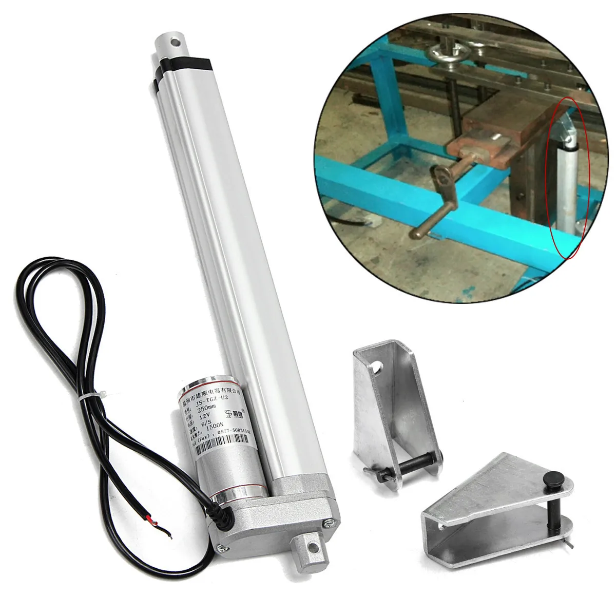 

Linear Actuator 10" Stroke 1500N Heavy Duty 330Lb Pound Max Lift DC 12V Electric Motor for Auto Car Engineering Industry