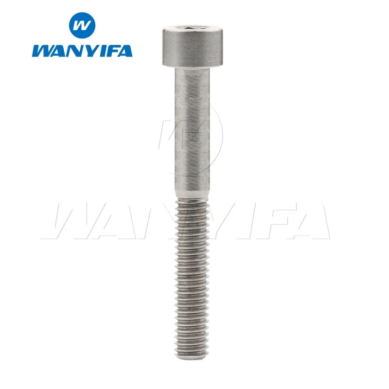 Wanyifa M6x10 15, 16, 18, 20, 25 30 35, 40 45 50 55 60 мм DIN912 клеймо Винт С Титановым болтом для велосипеда портативный складной велосипед езда на велосипеде - Цвет: M6x50 Titanium