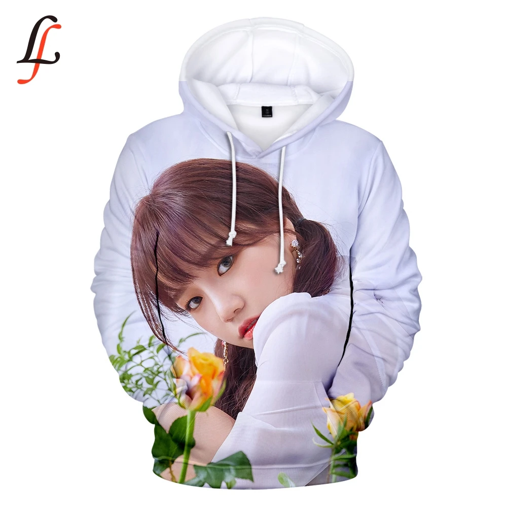  Hoodies Sweatshirts Women Izone harajuku print K pop Tops Cute Ladies Loose Pullover off white Stre