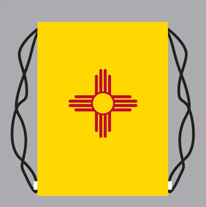 Drawstring рюкзак сумка с New_Mexico флаг небольшой печать индивидуальный логотип | Дом и