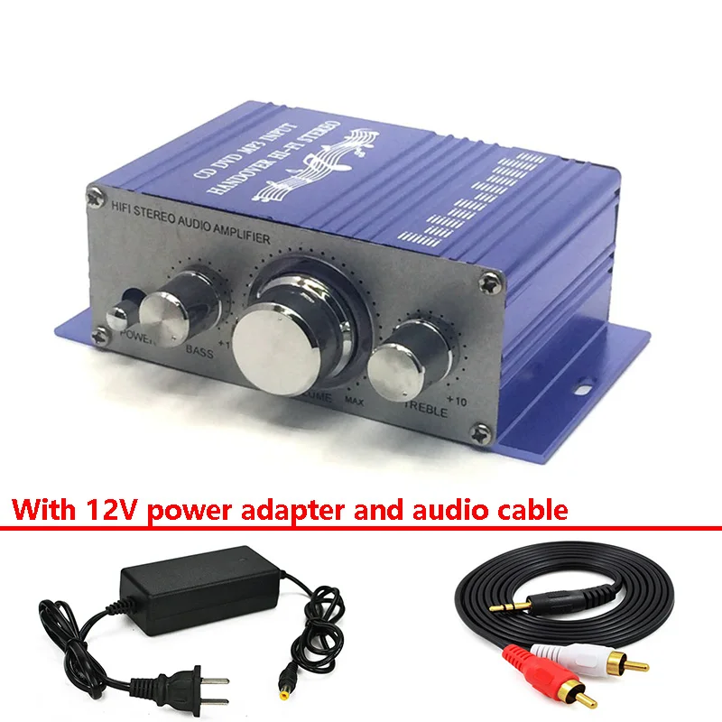HY2001 Mit 12V Power Adpter Und Audio Kabel Mini Power Verstärker HIFI Stereo Amplificador Dac Audio HY2001 Mit 12V Power Adpter Und Audio Kabel Mini Power Verstärker HIFI Stereo Amplificador Dac Audio