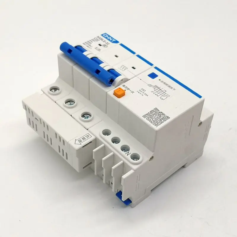 

New CHINT RCBO NXBLE-32 3P+N 30mA C6A 10A 16A 20A 25A 32A Residual current Circuit breaker RCBO