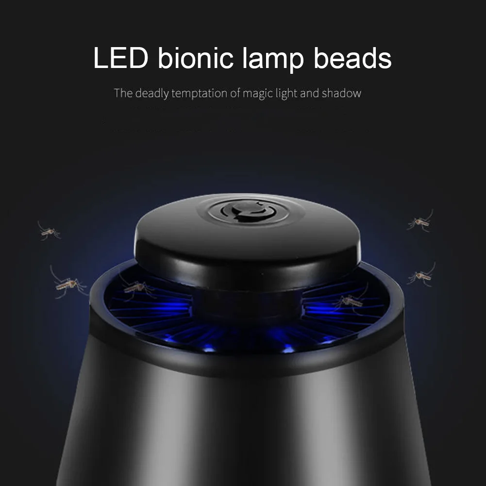 

LED Electric Mosquito Killer Lamp Rechargeable Ultraviolet Pest Catcher Trap Zapper for Home Garden MAL999