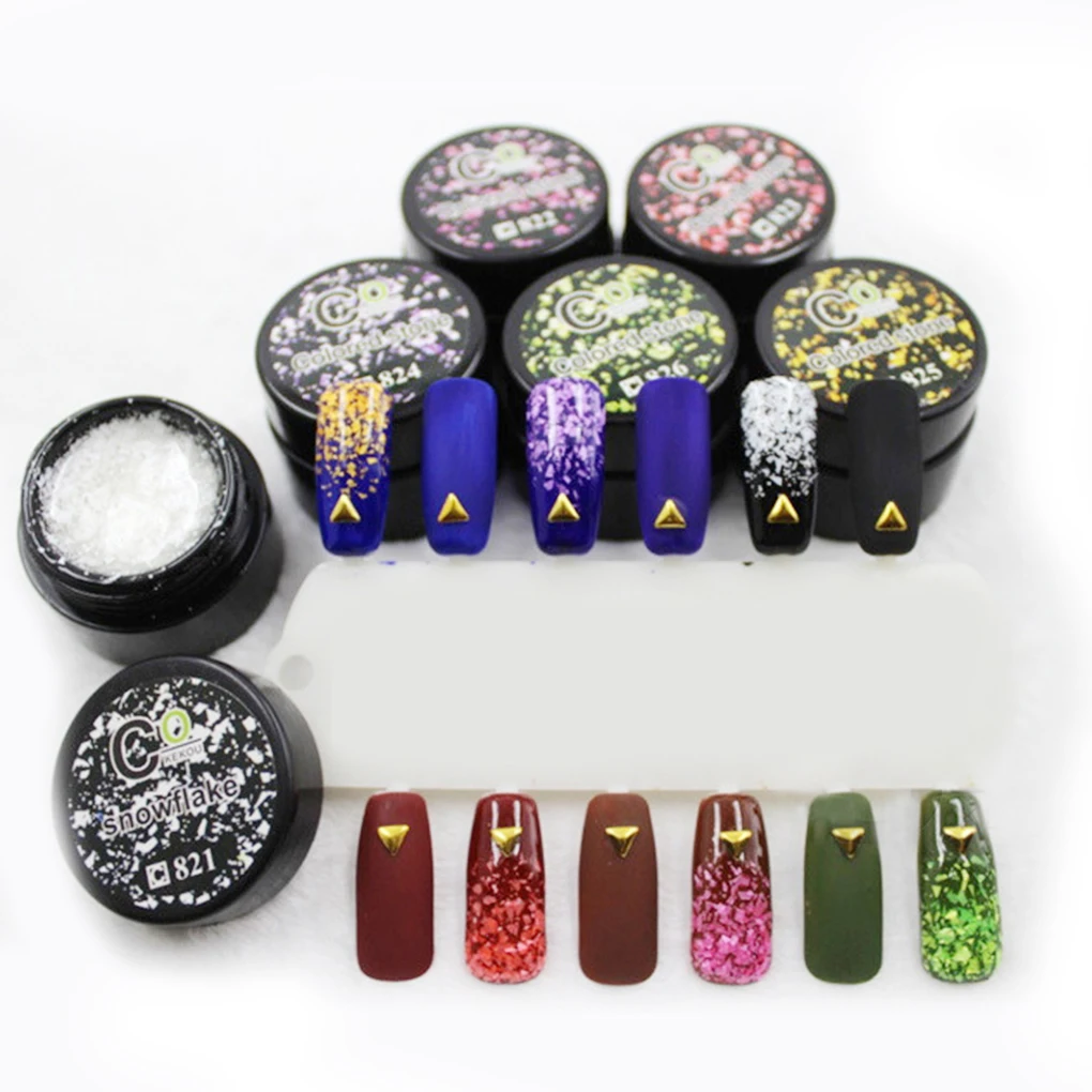 2018 Горячие цветные гель с блестками лаки для ногтей маникюр, ультрафиолетовый, светодиодный лампа Окрашенные лаки для ногтей лак для