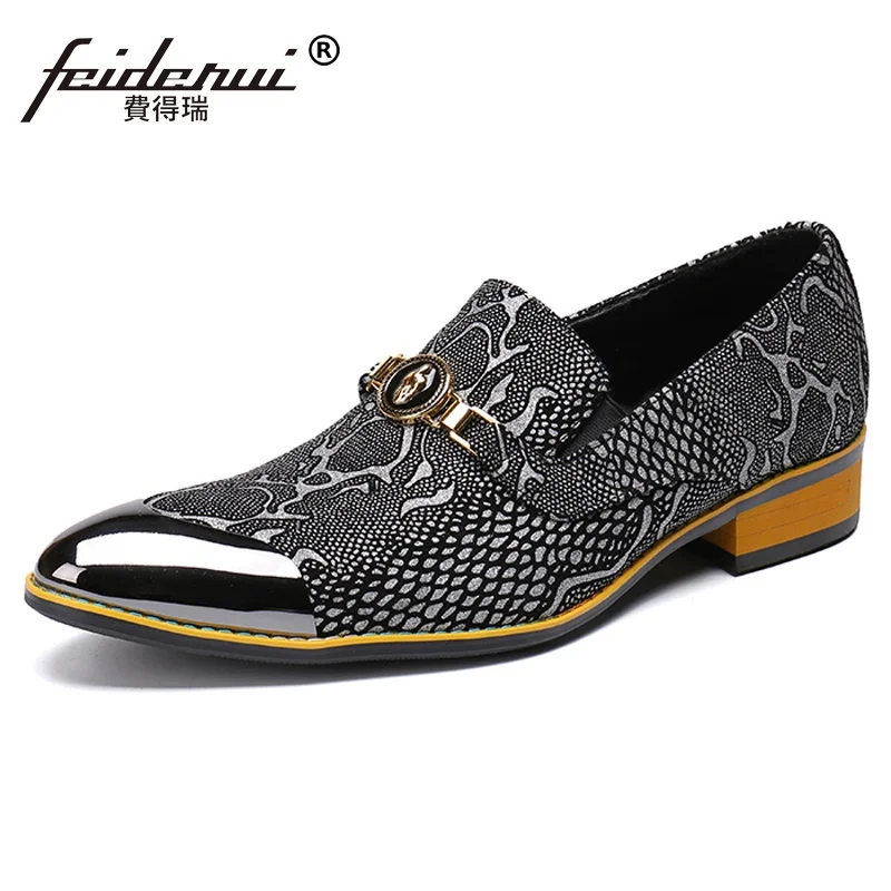 Sapatos Partido Mocassins Dança Vestido Homens Python Formal Couro Plus Dos Banquete Sl347 Homem Genuíno Toe Cinza Apontou Casamento Size Padrão De Do xqwTfOaHw