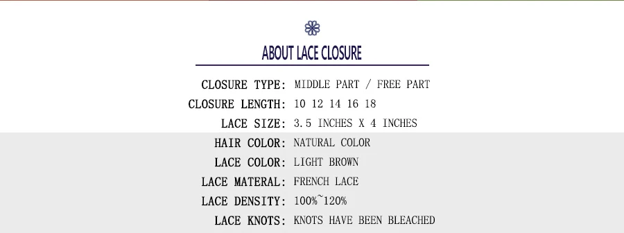 lace closure description