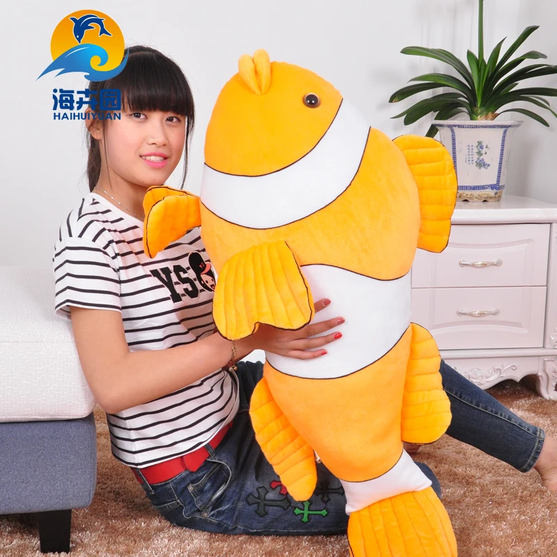 

big creative plush fish toy new stuffed orange fish doll gift about 105cm c5041