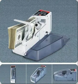 melhor Transporte Rápido NEW Mini Portátil Handy Bill Cash Money Todos Moeda Contra Contando Máquina Atacado/Varejo