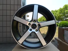 19X8 5 19X9 5 STAGGERED SATIN BLACK MACHINE FACE WHEEL RIMS W103