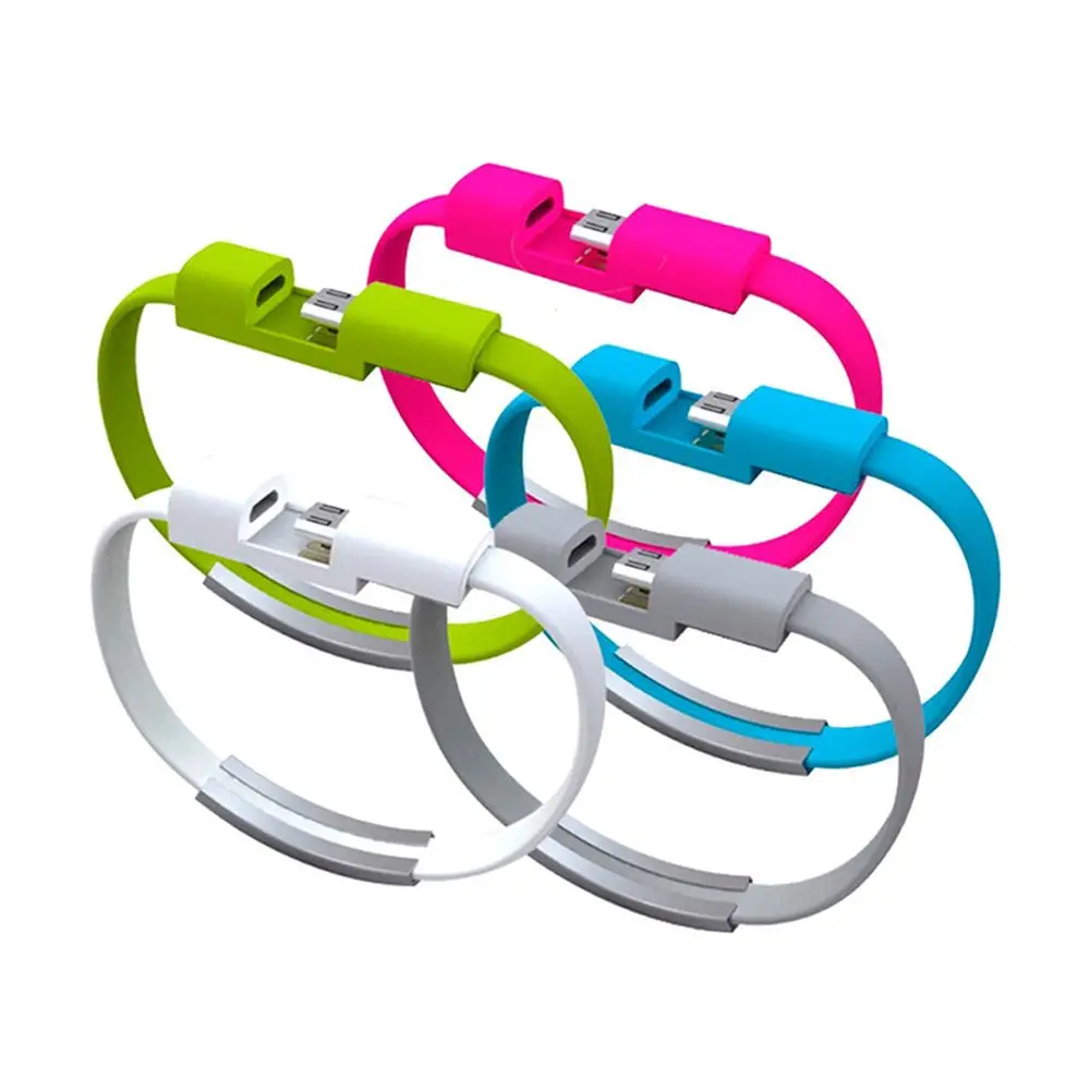 

Portable Mini Micro USB Bracelet Charger Data Charging Cable Sync Cord For Samsung Xiaomi Hauwei Phone Cable 200pcs