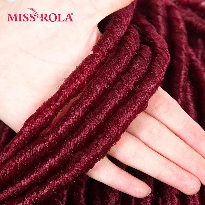 

Miss Rola чистый цвет 99J # мягкий страх замок волосы 15 корней/упаковка 75 г Kanekalon низкая температура синтетические вьющиеся крючком косы волосы