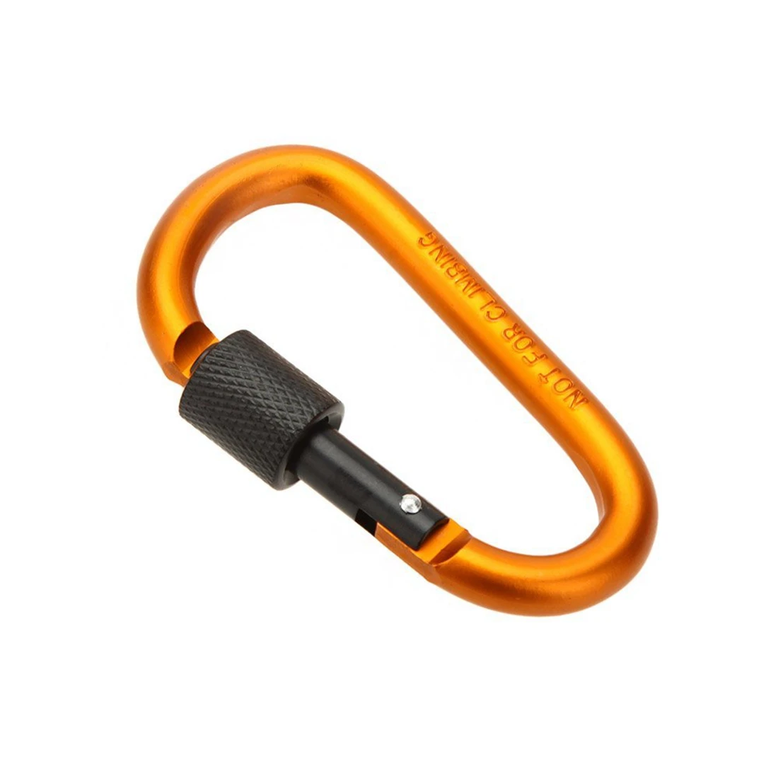 

Outdoor Camping Equipment Aluminum Alloy 8MM Carabiner Screw Lock Buckle Snap Clip Backpack Hanging Keychain Hook Padlock