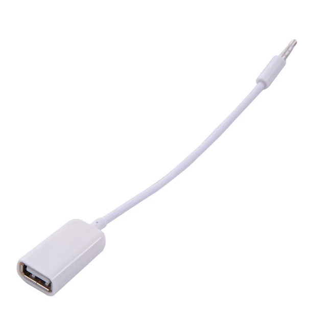 Audio Cable Jack 3.5mm Male Usb 2.0 Female  Usb 3.5mm Jack Power Cable -  White Usb - Aliexpress