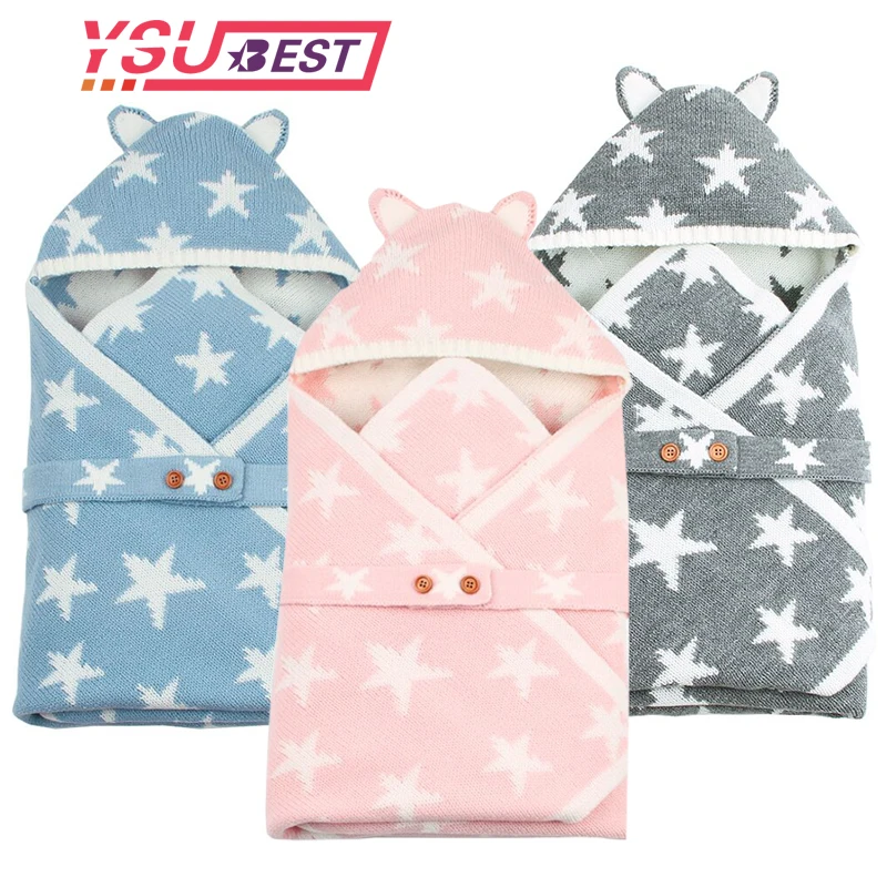 

Baby Sleeping Bags Five Star Knit Envelopes For Newborns On The Discharge From The Hospital Fashion Outdoor Stroller Sleep Sacks