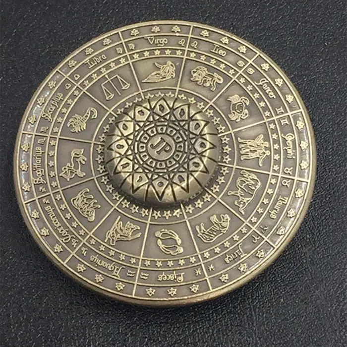 

2019 New Fidget Toy Egyptian Zodiac Sign Mummy 12 Constellation UFO Hand Spinner Finger Stress Spinner xd