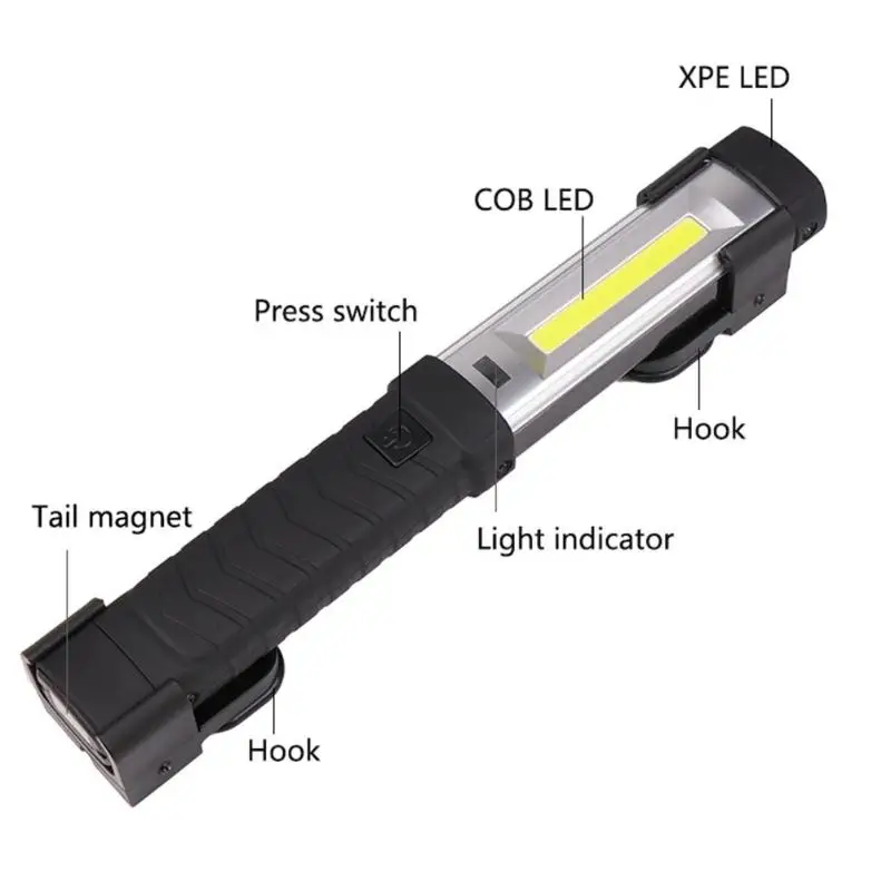 XPE + COB рабочий свет светодиодный аварийный фонарик USB зарядка для осмотра