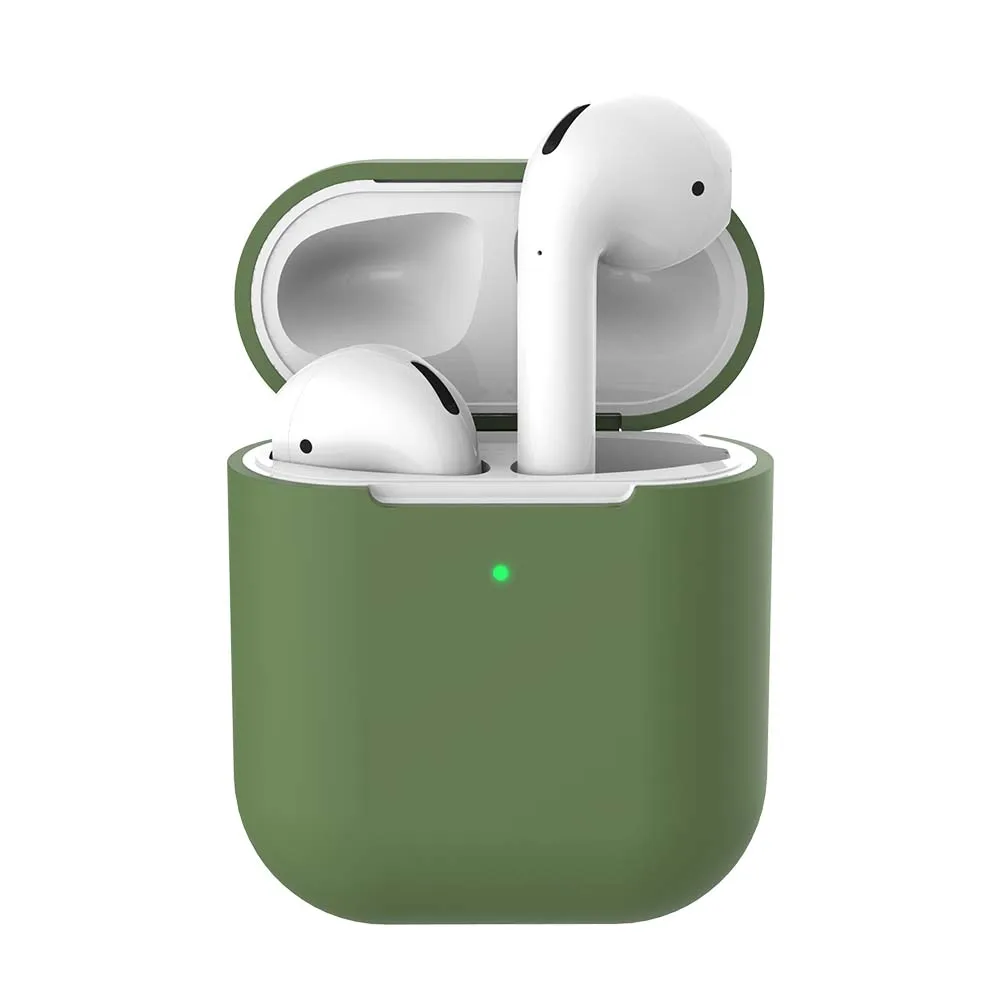 Bluetooth беспроводные наушники чехол для Apple AirPods 2nd ТПУ Силиконовые зарядки наушники Чехлы для Airpods 2 защитный чехол - Цвет: 09