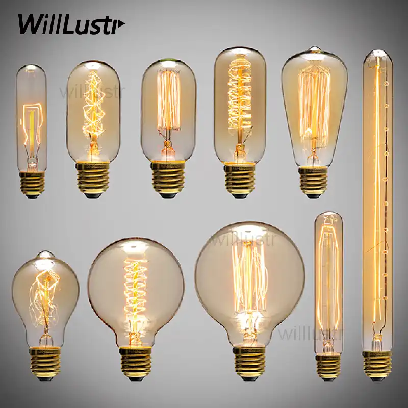 E27 3W 40W 220V Edison Vintage Retro Filament Light Bulb Lamp Industrial Style