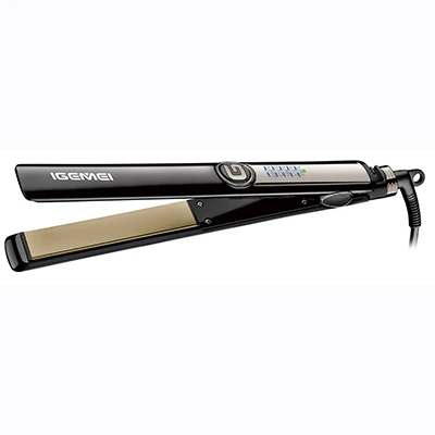 

446F Pro flat iron straightening iron professional titanium hair straightener smoothing Digital LED display plate wide 45mm