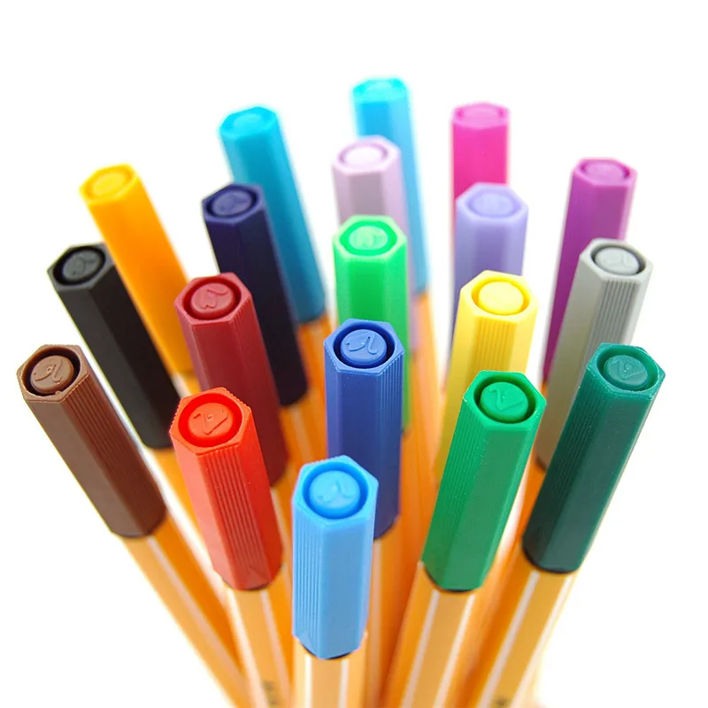 

20pcs Germany STABILO 88 Fiber Pen 0.4mm Fine Sketch Needle Technical Pen Multifunction Ink Gel Pen Marker Paperlaria Escolar