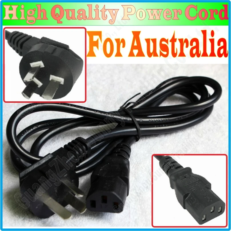 IEC320 C13 Femal Plug AU Australian Plug AC Power Cord For Asus HP Sony