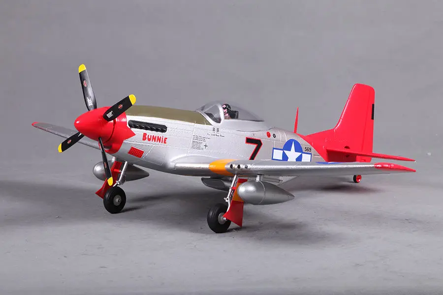 FMS 800 мм/Mini Warbird P51/P-51 D Mustang V2 красный хвост PNP Duralble EPO весы радиоуправляемая модель