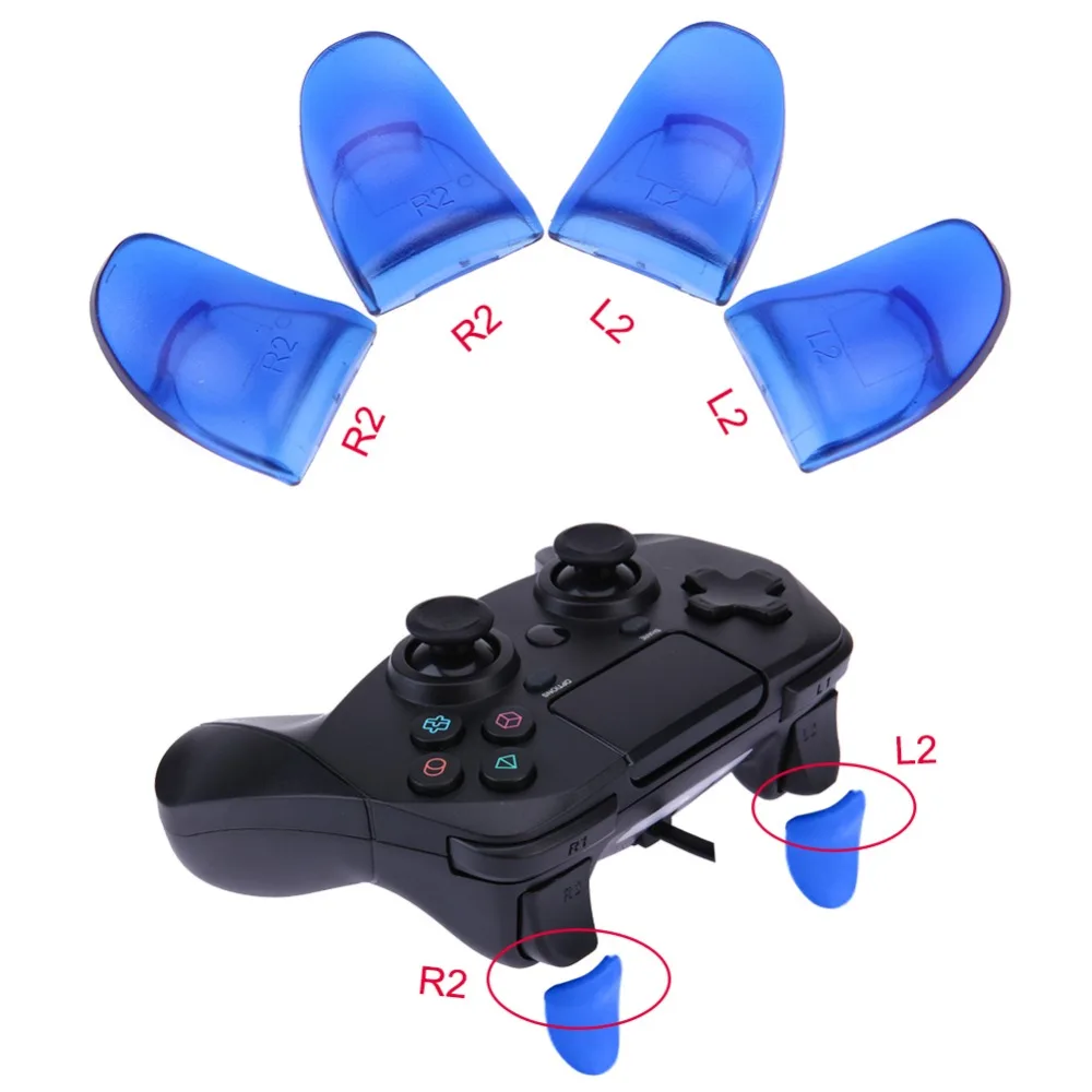 4Pcs Mini Extension Trigger for PS4 Game Controller L2 R2 Dual Extended